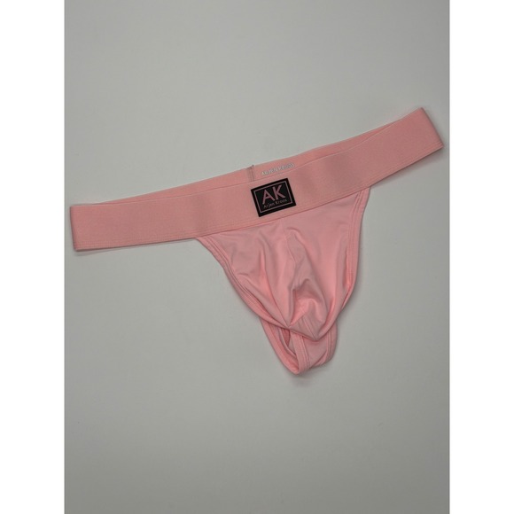 Arjen Kroos Other - Arjen Kroos Mens Pink Thong Athletic Supporter XL Wide Waistband Logo Patch